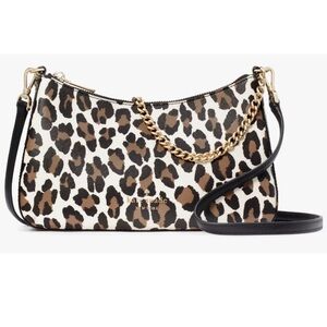 Kate Spade Madison Leopard Medium Convertible Crossbody KH460 Cheetah Leopardo